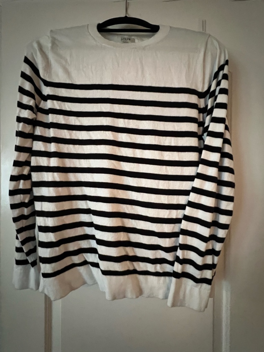 J. Crew Teddie Crewneck Sweater - White